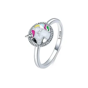 925 Silver Gorgeous Unicorn Ring