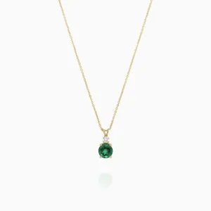 Emerald and Diamond Pendant