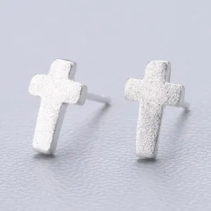 Fresh Accessories - Crosses Sterling Silver Stud Earrings