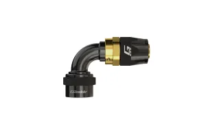 GReddy -08 AN Swivel Hose End(s) - Black / Gold anodized