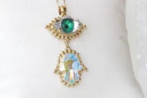 GREEN EYE NECKLACE