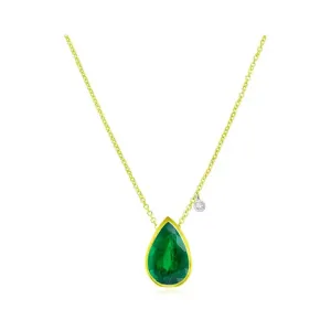 Meira T  May Emerald   Birthstone  Pendant