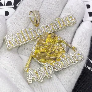 Millionaire Appetite CZ Hip Hop Bling Iced Out Pendant