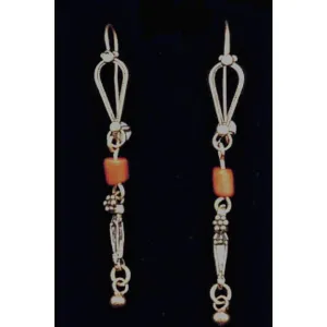 Sterling Silver Earrings Filigree Ethnic Jewelry